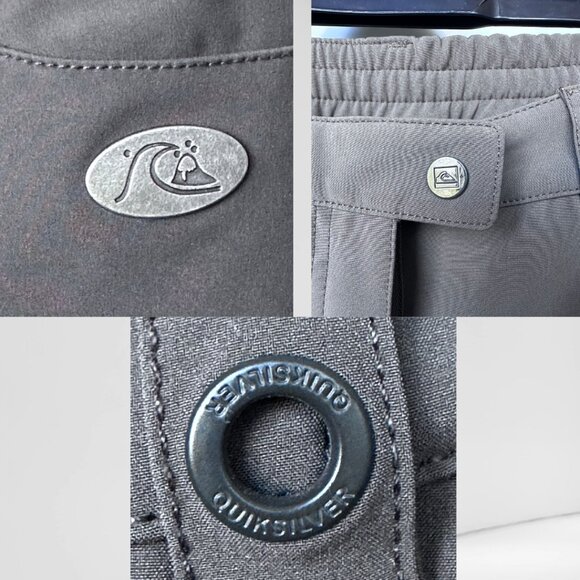 QUICKSILVER Waterproofing Snow Pants No pocket! fleece inside - Picture 8 of 11